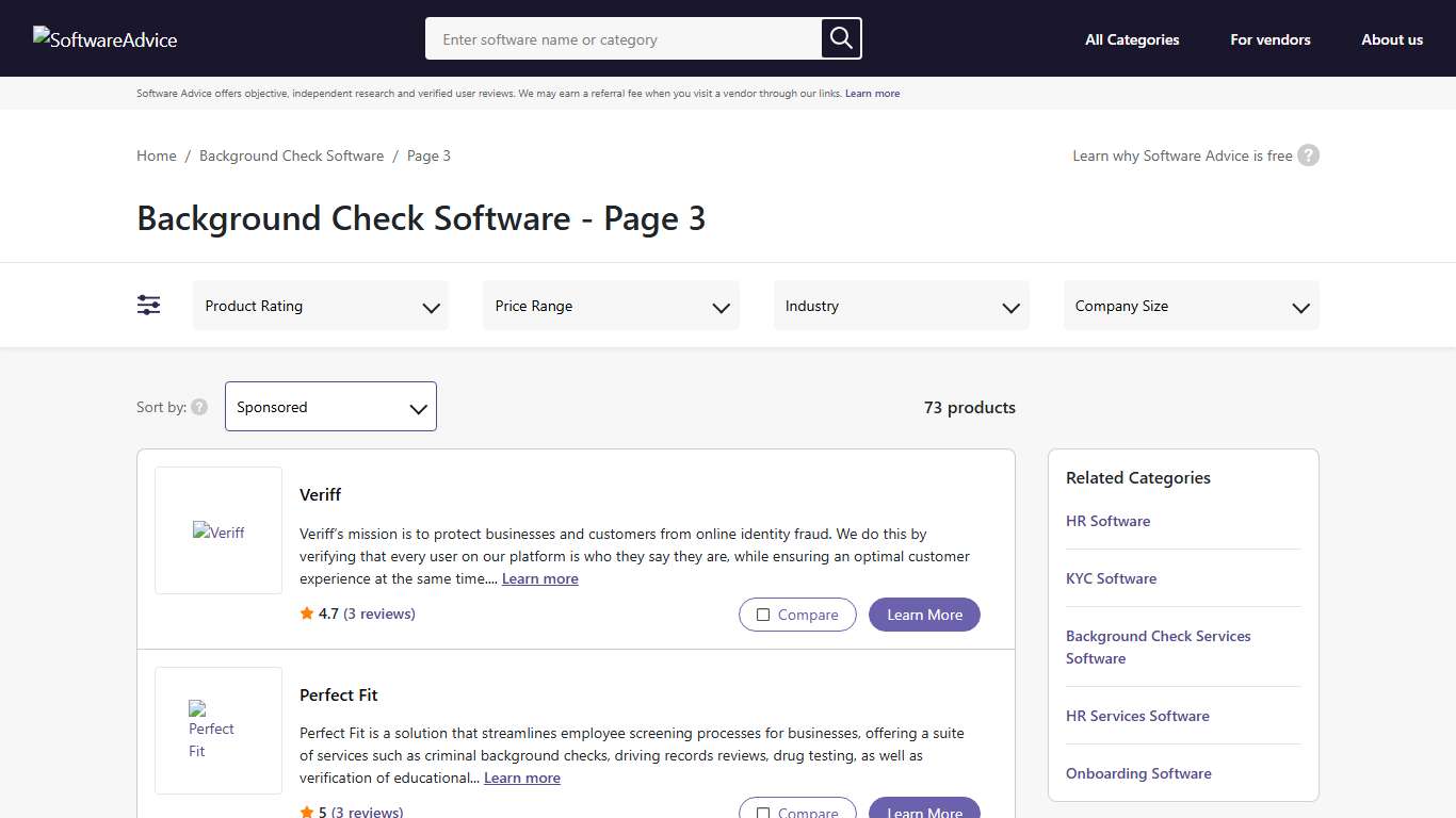 Page 3 - Best Background Check Software - 2026 Reviews, Pricing & Demos